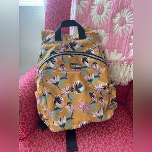 Steve Madden Floral Mustard Backpack